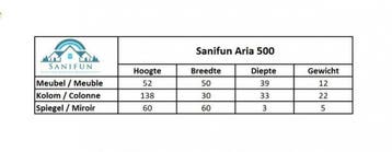 Sanifun badkamermeubel Aria 500, Huis en Inrichting, Ophalen of Verzenden, Nieuw
