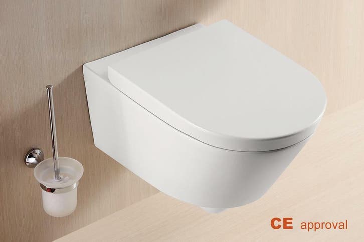 Sanifun Hangtoilet Belicia 560 wit combi, Doe-het-zelf en Bouw, Sanitair