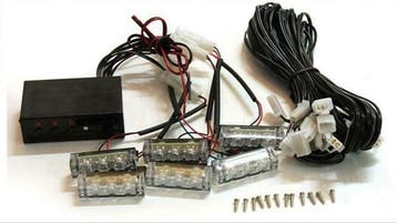 BLAUW 6 X 3 LED Flash zwaailicht 12V - zwaailicht, Verzenden, Nieuw