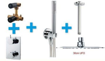 Sanifun Inbouw thermostaat set Trygg 300, Kraan