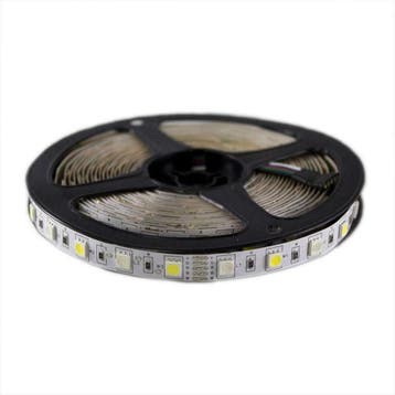 LED Strip 5M 14,4 watt 5050/30 IP22 (voor binnen) RGB+Wit, Verzenden