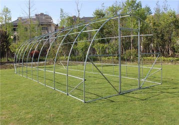 Tunnelserre +serrefolie/ 2 deuren   L 8 m -B 4 m- 2.54 m, Verzenden, Nieuw