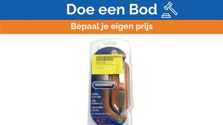 Bieden: Bandridge 1394 FireWire Data Cable, Sports nautiques & Bateaux, Instruments de navigation & Électronique maritime, Enlèvement ou Envoi