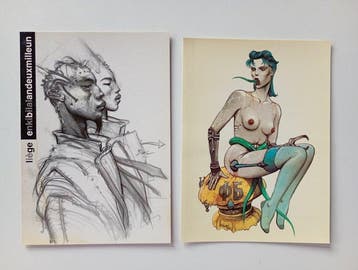 Enki Bilal - Bleu Sang + Fonds Leclerc + 5x carte postale -, Boeken, Stripverhalen, Nieuw