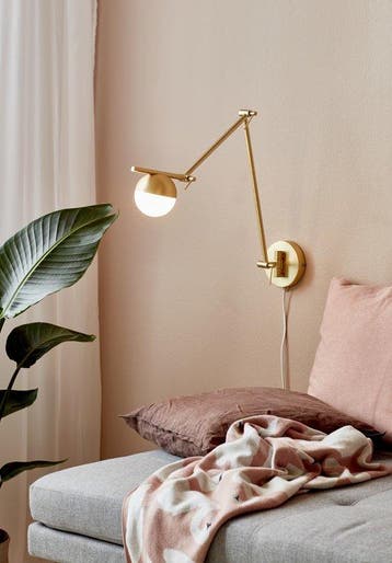 Nordlux Contina-wandlamp-G9-opaal glas/messing (Verlichting), Verzenden