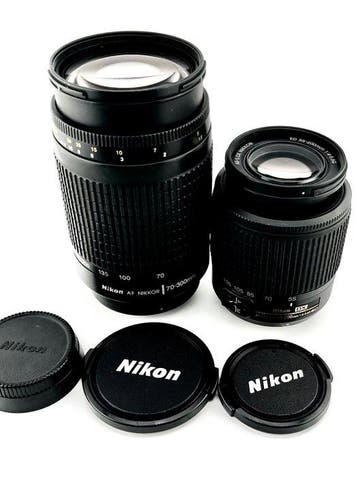 Nikon AF NIKKOR 70-300mm f/4-5.6G + AF-S DX NIKKOR 55-200mm