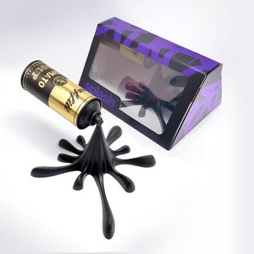 2FAST - Black/Gold Graffiti Soup Splash Can Sculpture
