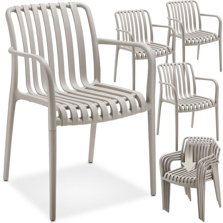 Tuinstoelen Alcudia, weerbestendig, stapelbaar, Tuin en Terras, Overige Tuin en Terras, Verzenden