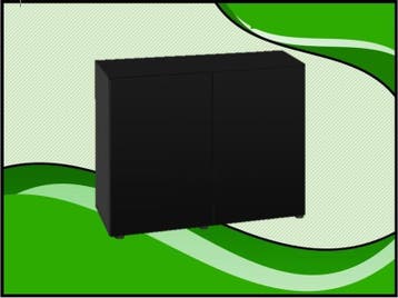 Aquael OptiSet 80 Black aquarium meubel (kasten, Meubels), Verzenden, Nieuw, Overige typen