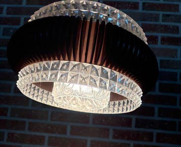 Plafondlamp - Plastic, Glas