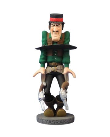 Suske en Wiske Beeldje Texasrakkers Slungel Slinger 17 cm, Ophalen of Verzenden