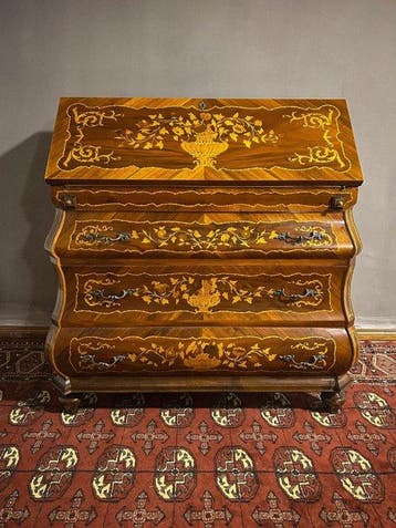Commode - Bois - Grand bahut à façade rabattable.