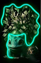LEDMansion - Geld Groeit V.1 - 30x45 cm - LED WANDKUNST -, Nieuw