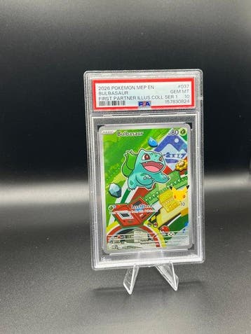 Pokémon - 1 Graded card - Bulbasaur 037 First Ill Coll