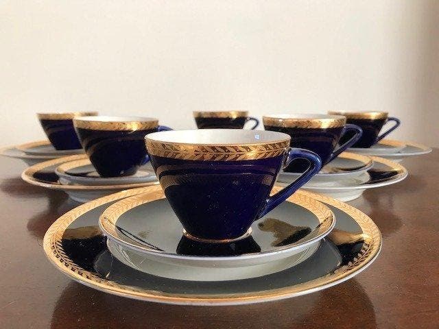 Lomonosov Imperial Porcelain Factory - COBALT BLUE -, Antiquités & Art, Antiquités | Meubles | Tables
