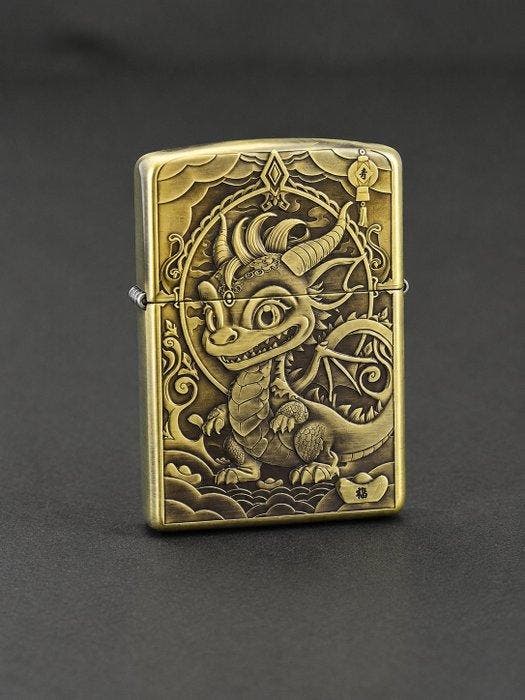 Zippo - Zonder minimumprijs - Aansteker - Messing, Verzamelen, Rookartikelen, Aanstekers en Luciferdoosjes