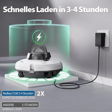 Upgrade Redkey S100 Draadloze zwembadrobot, 200 minuten k..., Tuin en Terras, Ophalen of Verzenden, Nieuw