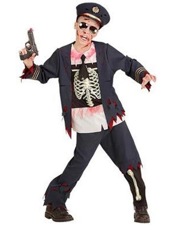 zombie politie kostuum kind, Ophalen of Verzenden