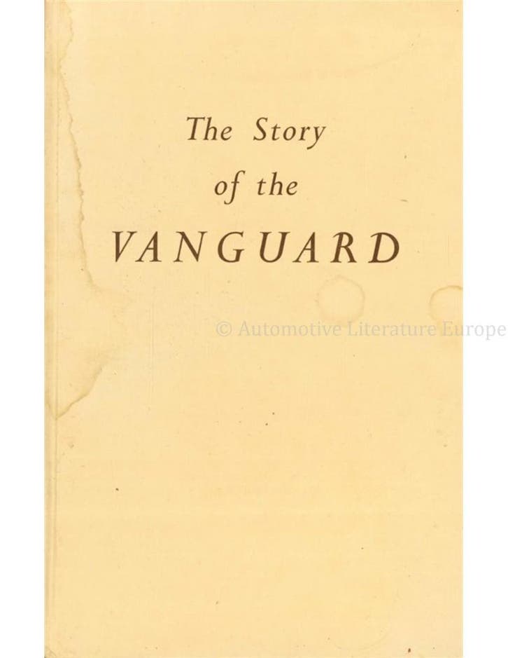 THE STORY OF THE VANGUARD AND OTHER FACTS CONCERNING THE, Boeken, Auto's | Boeken