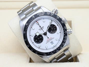 Tudor Black Bay Chrono Ref. M79360N Year 2021 (Box & Papers), Handtassen en Accessoires, Horloges | Heren, Overige merken, Staal