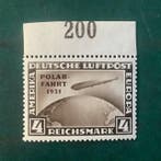 Duitse Rijk 1930 - 4 Mark Polar Fahrt met OR gekeurd, Timbres & Monnaies