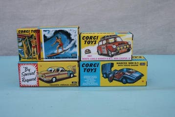 Corgi 1:43 - Modelauto (4) - 4 x 1960s Corgi Toys, Nieuw