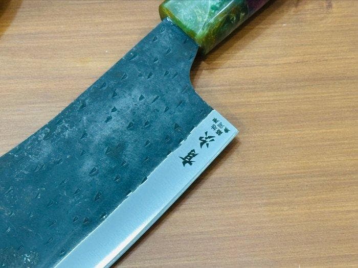 Keukenmes - Cleaver - Handgemaakt D2-staal Japans-stijl Max, Antiek en Kunst, Antiek | Keukengerei