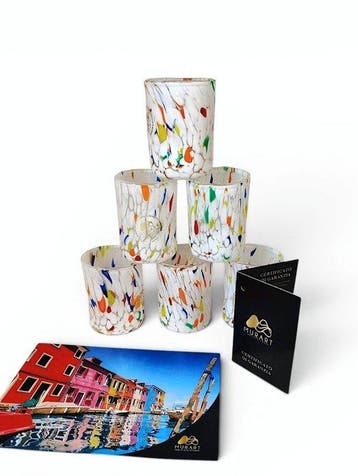 MurArt - Drinkset (6) - Glas - Murrine Millefiori