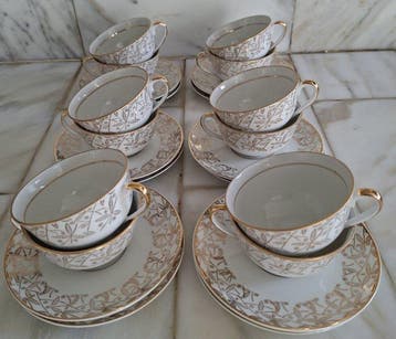 Chauvigny - Koffieservies (15) - Porselein - Fernand