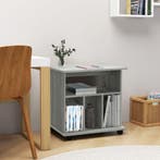 vidaXL Rolkast 60x45x60 cm bewerkt hout grijs sonoma eiken, Huis en Inrichting, Verzenden, Nieuw