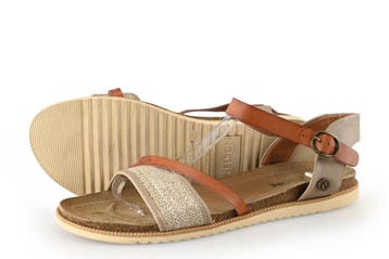 Nelson Sandalen in maat 41 Beige, Verzenden, Beige, Sandalen of Muiltjes, Zo goed als nieuw