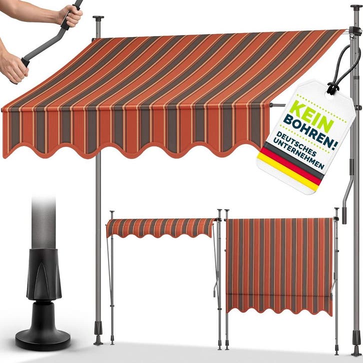 tillvex Klemluifel met handslinger, balkon, balkonluifel zon, Maison & Meubles, Accessoires pour la Maison | Autre, Envoi