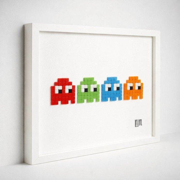nLm - Pac-Man United Colors (Ghosts) • Mosaic • 8/50, Antiquités & Art, Art | Objets design