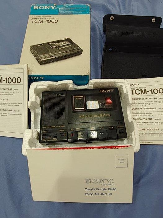 Sony - TCM-1000 Draagbare cassettespeler, TV, Hi-fi & Vidéo, Radios