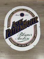 XXL reclamebord Aecht Patzenhofer Pilsener Auslese - Emaille