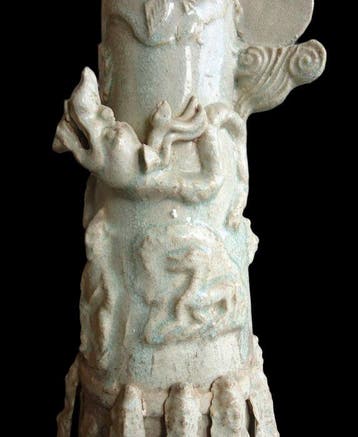 Oud-Chinees Zeer zeldzame funerairurn met drakenversiering -