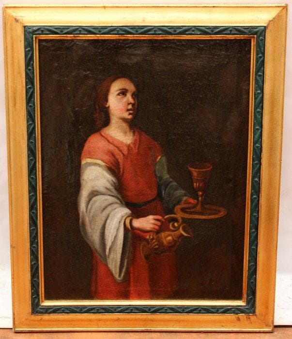Italiaanse school (XVII) - Alegoría de la Templanza, Antiquités & Art, Art | Peinture | Classique
