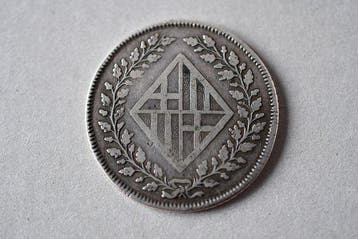 Spanje. Jose Napoleón. 2 1/2 Pesetas 1808-Barcelona, Postzegels en Munten