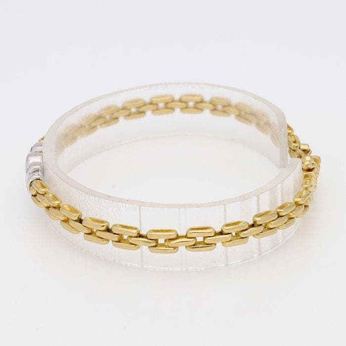 Armband - 18 karaat Geel goud, Witgoud Diamant (Natuurlijk), Bijoux, Sacs & Beauté, Bracelets
