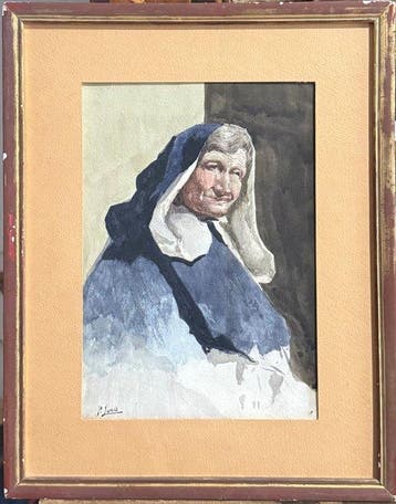Pio Joris (1843-1921), Attr. - Ritratto di Suora