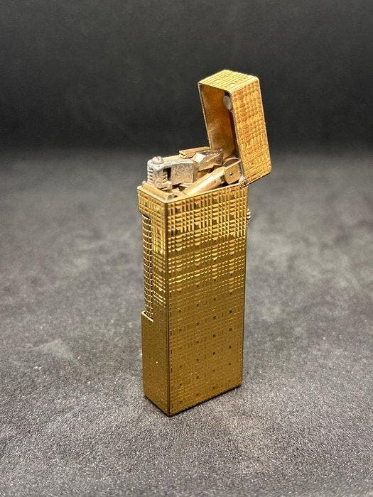 Dunhill - Aansteker - Verguld, Verzamelen, Rookartikelen, Aanstekers en Luciferdoosjes
