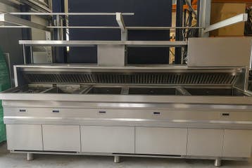 Nog te reviseren - Kiremko visbakwand 3x vis 2x friet Gas, Ophalen of Verzenden, Nieuw in verpakking