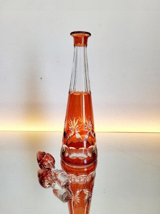 Val Saint Lambert - Karaf - Glas, Antiquités & Art, Antiquités | Meubles | Tables