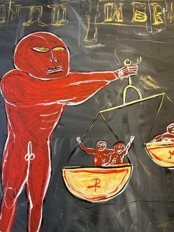 Malo - Red Scale - like basquiat