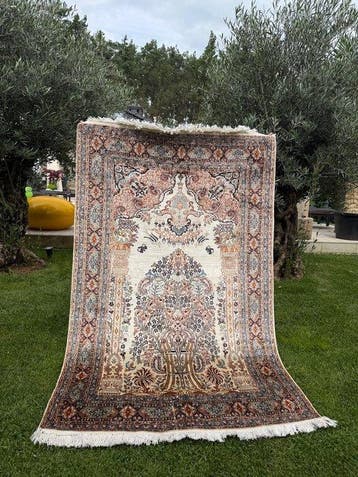 Tapis en soie Ghoum comme neuf - Tapis - 200 cm - 120 cm