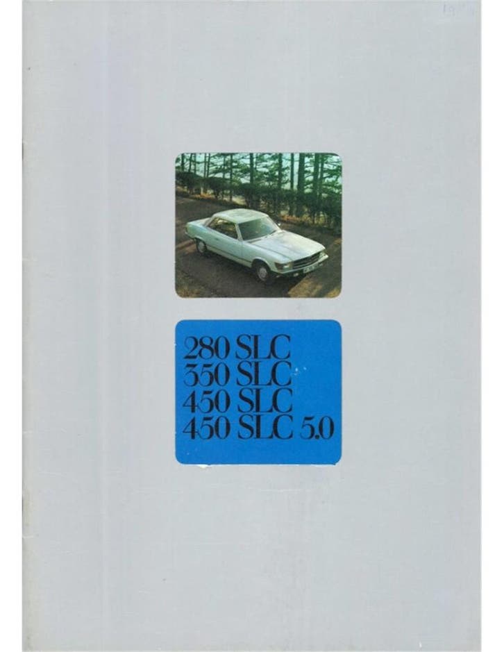 1978 MERCEDES BENZ SLC BROCHURE NEDERLANDS, Boeken, Auto's | Folders en Tijdschriften, Ophalen of Verzenden