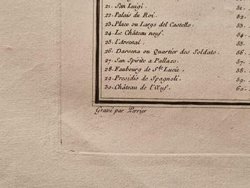Italië - Topografische kaart van de Stad Napels, genummerde, Boeken, Nieuw