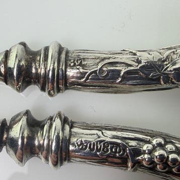Attr. Bruckmann & Sohne - Druivenschaar - .800 zilver -