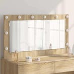 vidaXL Make-up Spiegel Rechthoekig Sonoma Eik 100 x 55 x 18, Huis en Inrichting, Verzenden, Nieuw