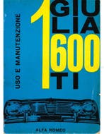 1963 ALFA ROMEO GIULIA 1600 TI INSTRUCTIEBOEKJE ITALIAANS, Ophalen of Verzenden